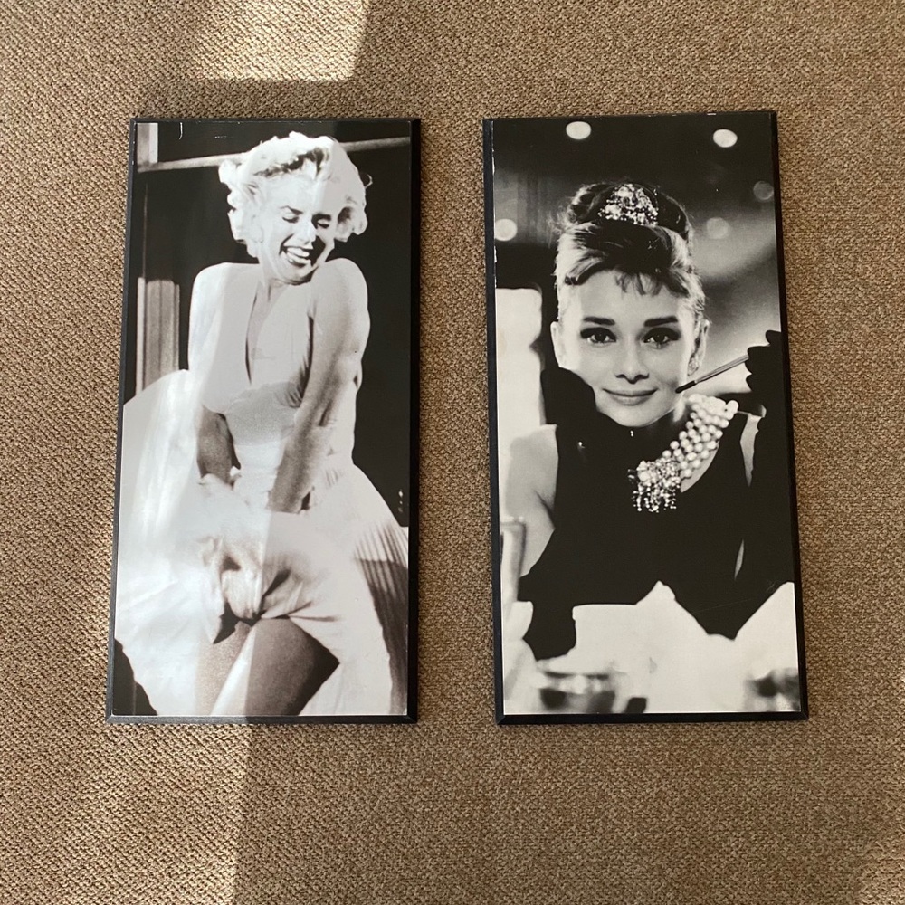 Audrey/ Marilyn pictures can be sold separately